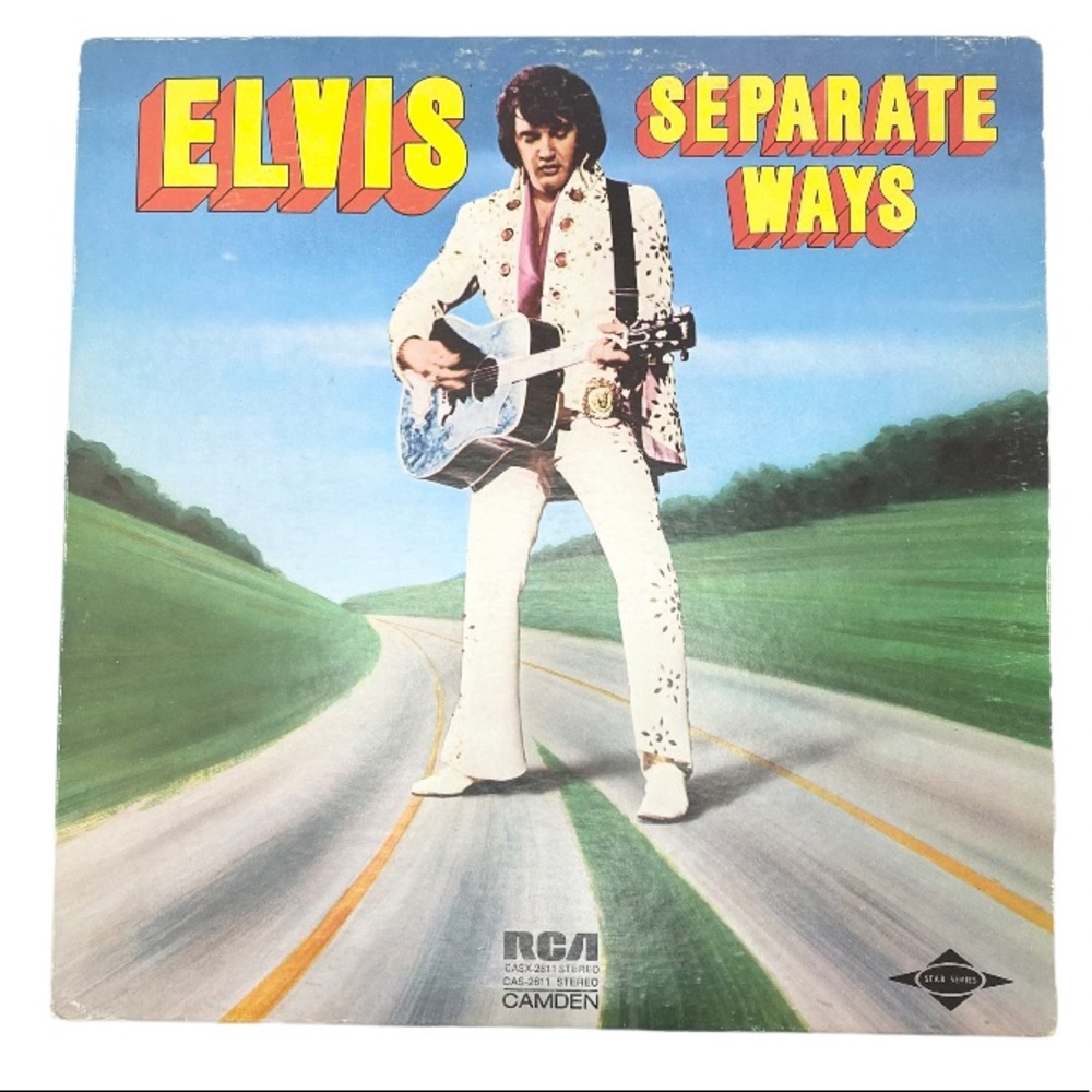Vintage 70s Elvis Seperate Ways Vinyl Record